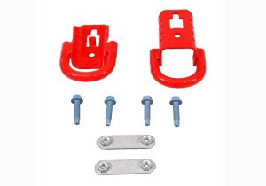 Ford Super Duty Tow Hooks - Front - Ford Racing - Ford Performance - Red - `17-`21